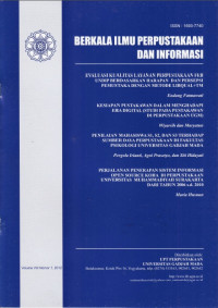 Kolaborasi internal, domestik dan internasional serta korelasinya dengan sitasi yang diperoleh : analisis publikasi UGM di Scopus