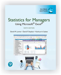 Statistic for managers using microsoft excel