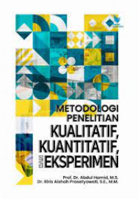 Metode Penelitian Kuantitatif, Kuantitatif, Eksperimen